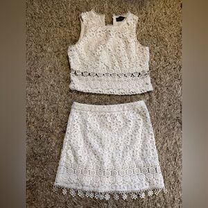 The Clothing Company White Lace Ensemble